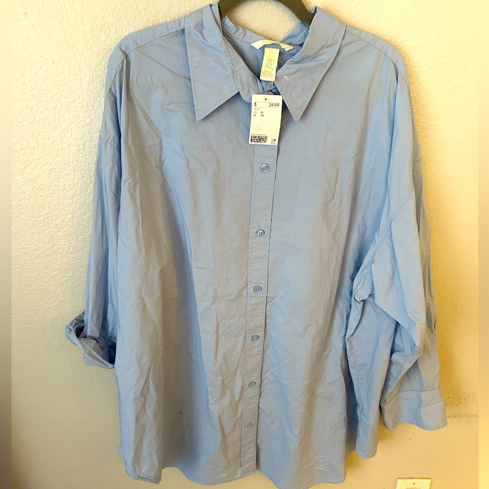 Oversized button up